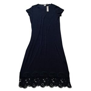 chicos evening dress Metallic Knit Pleated Maxi Dress